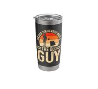 Never Underestimate The Old Guy Stainless Steel Insulated Tumbler