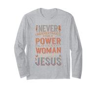 Never Underestimate The Power Awesome Afro Prayer Warrior Long Sleeve T-Shirt