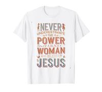 Never Underestimate The Power Awesome Afro Prayer Warrior T-Shirt