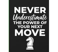Never Underestimate the Power of Your Next Move: A Premium Blank Lined Journal for Strategy, Goal Planning, and Mindful Intentions