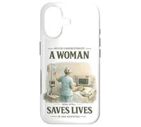 Never Underestimate Woman Still Saves Lives in Her Seventies Case for iPhone 17
