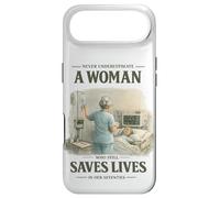 Never Underestimate Woman Still Saves Lives in Her Seventies Case for iPhone Air