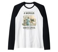 Never Underestimate Woman Still Saves Lives in Her Seventies Raglan Baseball Tee