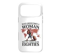 Never Underestimate Woman Travels In Her Eighties Case for iPhone 17 Pro Max