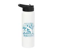 Never Wake Me Up at 4 AM Unless Swimming Stainless Steel Insulated Water Bottle