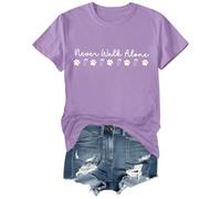 Never Walk Alone Dogs Shirt Never Walk Alone Dogs T-Shirt Funny Graphic Tee Light Purple
