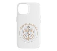 Never Will I Leave You Hebrews 13:5 Christian Emblem Case for iPhone 14