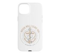 Never Will I Leave You Hebrews 13:5 Christian Emblem Case for iPhone 15 Plus