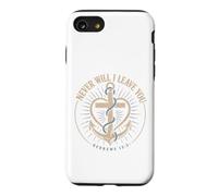 Never Will I Leave You Hebrews 13:5 Christian Emblem Case for iPhone SE (2020) / 7/8