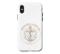 Never Will I Leave You Hebrews 13:5 Christian Emblem Case for iPhone X/XS