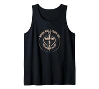 Never Will I Leave You Hebrews 13:5 Christian Emblem Tank Top