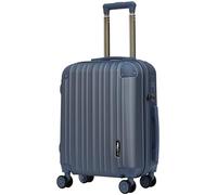 NEVERA® Cabin Suitcase 55x40x20cm Lightweight Carry On Small Hand Luggage with TSA Lock, Approved for Over 100 Airlines Including EasyJet, Ryanair, British Airways & Virgin (Blue, 38 Litre)