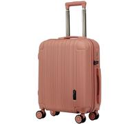 NEVERA® Cabin Suitcase 55x40x20cm Lightweight Carry On Small Hand Luggage with TSA Lock, Approved for Over 100 Airlines Including EasyJet, Ryanair, British Airways & Virgin (Rose Gold, 38 Litre)