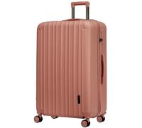 NEVERA® Extra Large Lightweight 4 Dual Spinner Wheels ABS Hard Shell Luggage Suitcase Travel Bag Built in TSA Lock (Rose Gold, X Large - 32")