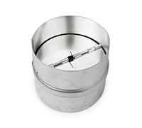 neverest® RK 6 inch Backdraft Shutter 150mm Ducting Round Connector Galvanized Steel with Rubber Sealing Fits Only with Metal Ducts