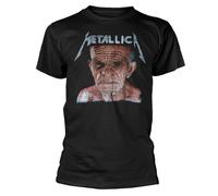 Neverland Back Print Cotton T-Shirt metallica Black XL