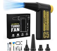 NEVERLAND Compressed Air Duster - 240000RPM Electric Duster, 8-Gear Rechargeable Air Blower, Replace Canned Air, Cordless Mini Turbo Fan Jet Blower for Computer, Keyboard, Home, Car Cleaning & Outdoor