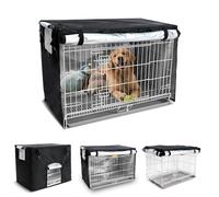NEVERLAND Dog Crate Cover 48 Inch - Kennel Crate Covers for Dog Cage Waterproof, Universal Durable Oxford Cloth Dog Cage Cover for Most Wire Pet Crates, 48 x 30 x 33 Inch (Cover Only)