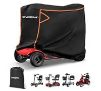 NEVERLAND Mobility Scooter Cover Waterproof, Fits 3/4 Wheel Scooters ≤49" | Reflective Strips, Adjustable Buckles, UV & Water Protection, Compatible with Pride GoGo Rascal 3/4 Wheel Scooters