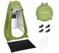 NEVERLAND Pop up Privacy Shower Tent - Portable Changing Shower Tent, Dressing Room, Bathroom, Outdoor Rain Shelter for Camping, Hiking, Beach (Green)