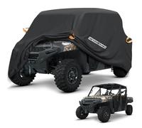 NEVERLAND UTV Cover Heavy Duty Ranger Cover Waterproof 4-6 Seater Side by Side Covers 4 Door All Weather Storage with Reflective Strip Compatible with Polaris RZR General Can-Am Yamaha SxS