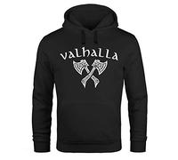 Neverless® Men's Hoodie Valhalla Viking Axe Nordic Mythology Odin Print Fashion Street Style - Black - XXXX-Large