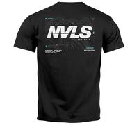 Neverless Men's T-Shirt Backprint Back Graphic Topography Adventure Explore Men Fashion Street Style, explorer black, 5XL