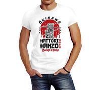 Neverless® Men's T-Shirt Hattori Hanzo Sword and Sushi Okinawa Japan Character Fashion Street Style - - Large