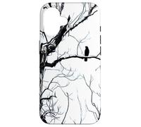 Nevermore - Black Bird on Winter Tree Fine Art Design Case for iPhone 16