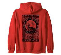 Nevermore Quoth The Dodo Funny Gothic Extinct Paleontology Zip Hoodie
