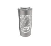 Nevermore Quoth The Raven Gothic Edgar Allan Poe Quote Stainless Steel Insulated Tumbler