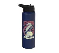 Nevermore Quoth The Raven Gothic Edgar Allan Poe Quote Stainless Steel Insulated Water Bottle