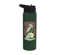 Nevermore Quoth The Raven Gothic Edgar Allan Poe Quote Stainless Steel Insulated Water Bottle