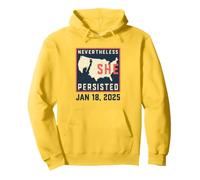Nevertheless She Persisted Lady Liberty and Democracy Pullover Hoodie