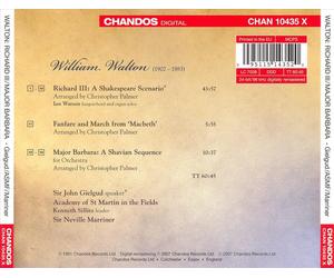 NEVILLE MARRINER - SIR WILLIAM WALTON'S FILM MUSIC, VOL. 4 NEW CD