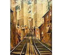 Nevinson Soul Soulless City New York Abstract Painting Unframed Wall Art Print Poster Home Decor Premium