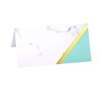 Neviti 772614 Colour Block Marble Place Cards, Mint