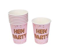 Neviti 773512 Glitz and Glamour Hen Party Paper Cups, Pink/Rose Gold