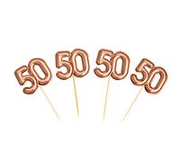 Neviti 773673 Glitz & Glamour - Food Picks - Rose Gold - Age 50