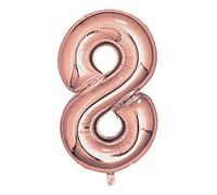 Neviti 777848 Rose Gold Foil Balloons 810mm (32") Number 8