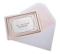 Neviti - Geo Blush - Bridesmaid Cards with Envelopes, Pack of 3