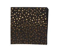 Neviti Glitz & Glamour Black & Gold Stars Paper Napkins - 16 Pack