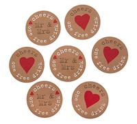 Neviti Just My Type Drinks Tokens, Craft Paper, 4.5 x 4.5 x 0.1 cm