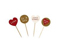 Neviti Just My Type Food Picks, Craft Paper, Pack of 20