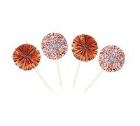 Neviti Pinwheel Food Picks - Rose Gold Foil