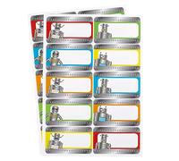 Neviti Robot Heroes Name Stickers, Multi-Colour, One Size