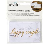 Neviti - Scripted Marble - Wedding Wishes Cards, Pack of 25
