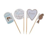 Neviti To Have And To Hold-Canapé Picks, Paper, Ivory, 3 x 3 x 6.5 cm