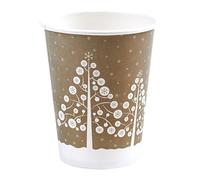Neviti Winter Wonderland-Paper Cups-8 Pack, Wood, Multi/Colour, 7.5 x 7.5 x 9 cm