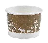 Neviti Winter Wonderland-Treat Tubs-8 Pack, Wood, Multi-Colour, 8.5 x 8.5 x 6 cm